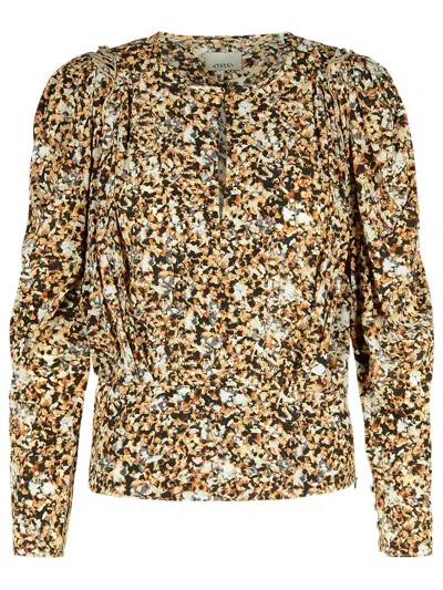 ISABEL MARANT ISABEL MARANT 'ZAGRA' BEIGE SILK BLOUSE