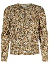 ISABEL MARANT ISABEL MARANT 'ZAGRA' BEIGE SILK BLOUSE