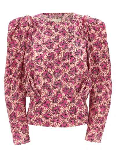 ISABEL MARANT ZAGRA SHIRT AND BLOUSE FUCHSIA
