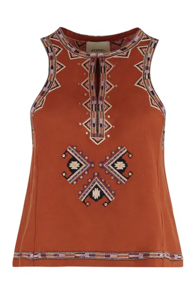 Isabel Marant Top "zahara" In Orange