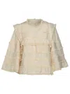 Isabel Marant Zalmara Blouse In Beige