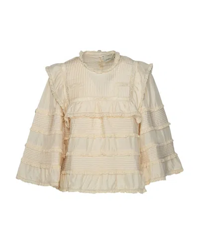 ISABEL MARANT ISABEL MARANT ZALMARA LACE-DETAILED TOP