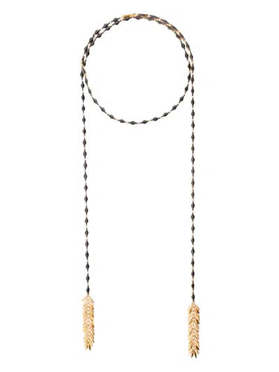 Isabel Marant Zaltana Scarf Necklace In Schwarz