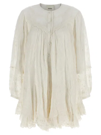 Isabel Marant Zame Dresses White In Neutral