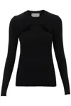Isabel Marant Merino Wool Crew Neck Sweater With Cut-out Front