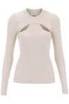 ISABEL MARANT 'ZANA' CUT-OUT SWEATER IN RIBBED KNIT