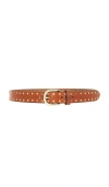 Isabel Marant Zap Studded Belt In Natural