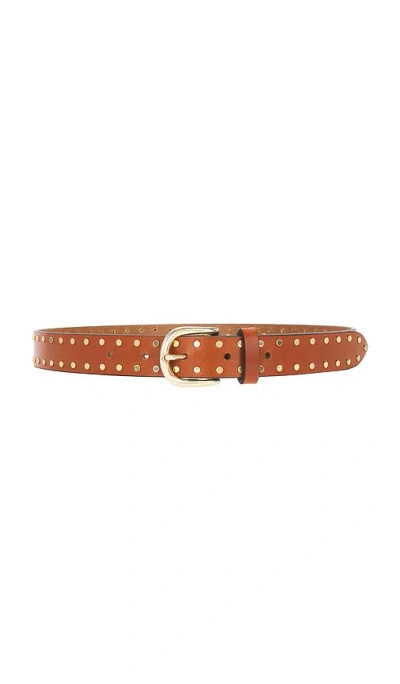 Isabel Marant Zap Studded Belt In Light Brown