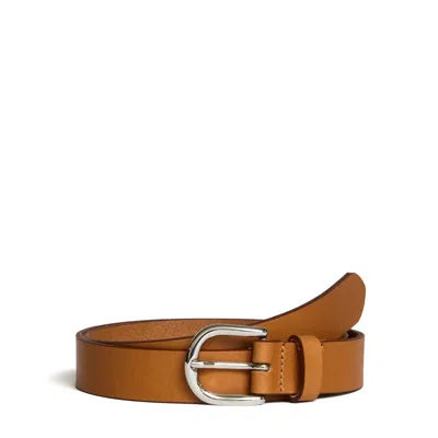 Isabel Marant Zap Belt With Leather Buckle In Brown