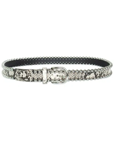 Pre-owned Isabel Marant Zap Belt With Studs And Snake Print (authentic Pre-loved)