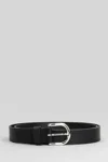 Isabel Marant Zap Belts In Black Leather In Black