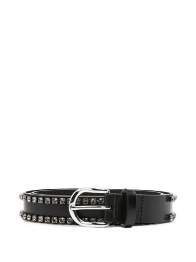Isabel Marant Zap Crystal-embellished Belt In Multi