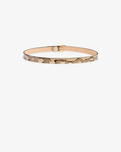 Isabel Marant Zap Leather Belt In Sahara