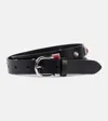 Isabel Marant Zap Studded Leather Belt In Black