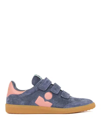 Isabel Marant Beth Padded Ankle Sneakers In Blue
