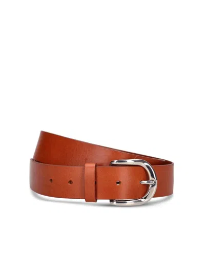 Isabel Marant Zaph Leather Belt In Red