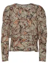 Isabel Marant 'zarga' Beige Silk Blouse Women