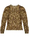 Isabel Marant Zarga Blouse In Brown