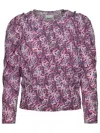 ISABEL MARANT ISABEL MARANT 'ZARGA' BLOUSE IN MAUVE SILK BLEND