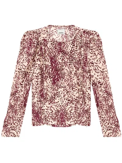 Isabel Marant Zarga Blouse In Purple