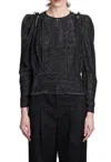 Isabel Marant Zarga Blouse In Black Viscose