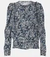 Isabel Marant Zarga Printed Silk-blend Blouse In Multicoloured