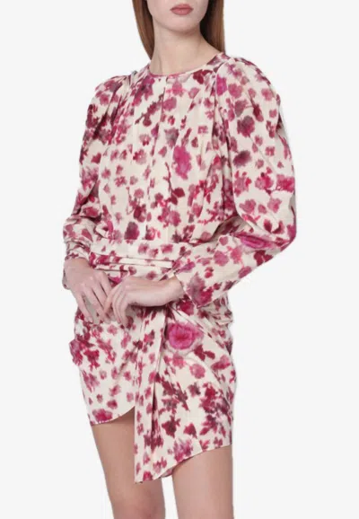 ISABEL MARANT ZARGA PRINTED SILK BLOUSE