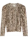 Isabel Marant Women's Zarga Printed Silk Top In Multi Print