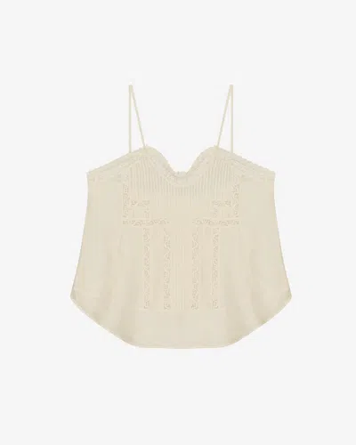 Isabel Marant Zarkia Top In Beige