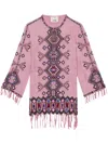 Isabel Marant Zayana Sequined Silk Minidress In Pink