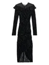 Isabel Marant Zebra-print Asymmetric Dress In Black