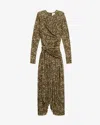 Isabel Marant Albini Dress In Brown