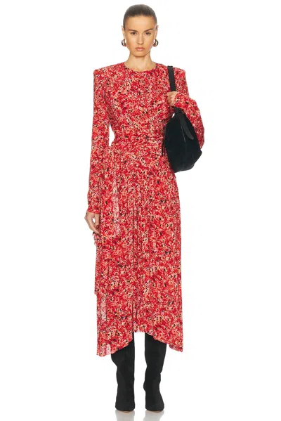 Isabel Marant Zeidi Dress In Red