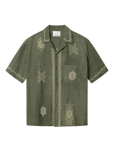 Isabel Marant Zekim Shirt With Embroidery In Multi