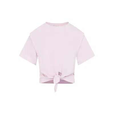 Isabel Marant Zelikia Light Pink Cotton Top In White