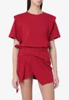 Isabel Marant Zelitos Crewneck T-shirt In Red