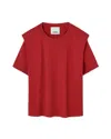 Isabel Marant Zelitos Layered Crewneck T In Red