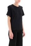 Isabel Marant Zelitos Layered Crewneck T-shirt In Black