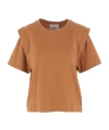 Isabel Marant Zelitos Layered Crewneck T-shirt In Brown