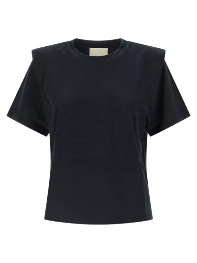 Isabel Marant Zelitos Pleat-detail T-shirt In Black