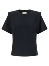 Isabel Marant T-shirt With Round Neck And Short Sleeves In Black
