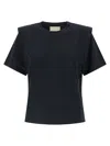 Isabel Marant Woman T-shirt Black Size L Cotton In Blue