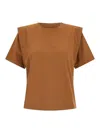 Isabel Marant Cotton T-shirt In Brown