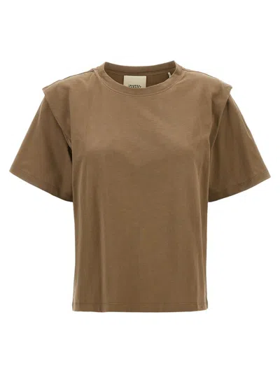 Isabel Marant Zelitos T-shirt In Brown