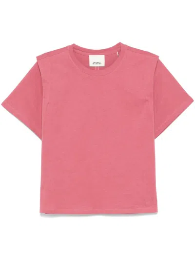 Isabel Marant Zelitos T-shirt In Pink