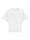 Isabel Marant Crew Neck Shoulder Detail Short Sleeve Top In White