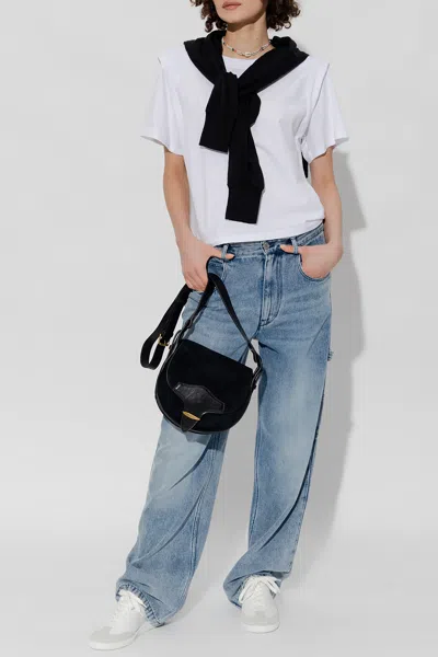 Isabel Marant Layered-detail Cotton T-shirt In White