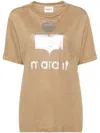 Isabel Marant Anine Bing Miles Framed Monogram Sweatshirt In Brown