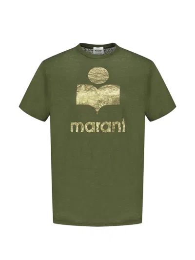 Isabel Marant Zewel Logo-print T-shirt In Gray