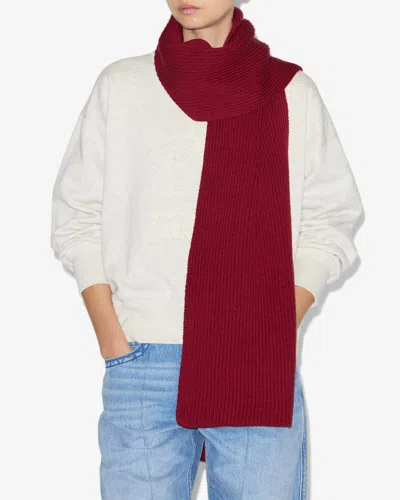 Isabel Marant Ziah Scarf In Red